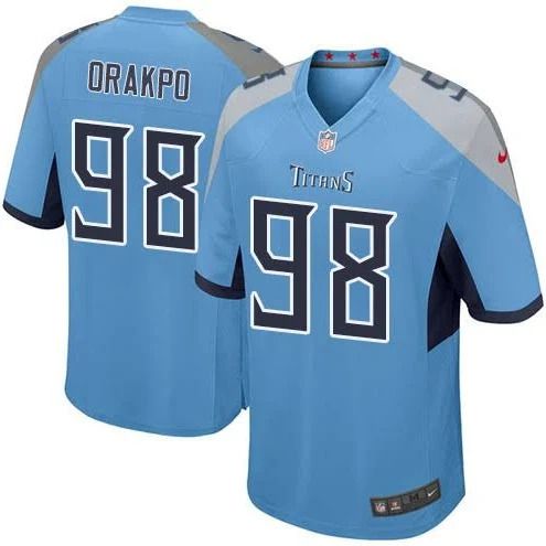 Men Tennessee Titans #98 Brian Orakpo Nike Light Blue Game NFL Jersey